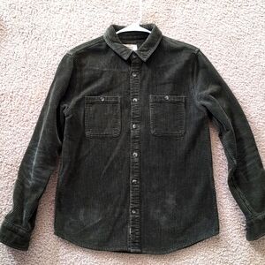 Marine Layer Dark Green Corduroy Shirt Jacket